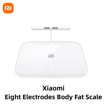 Оригинални везни Xiaomi с осем електроди, Двухдиапазонное определяне на сърдечната честота, Wi-Fi, Bluetooth, дистанционно управление, 150 кг макс.