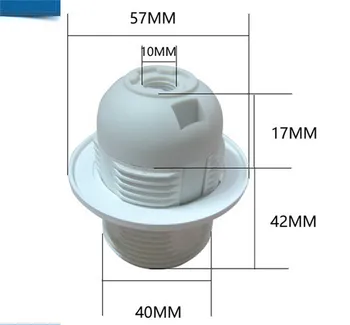 Основата E27 пластмасов битумен притежателя лампи с резба E27 притежателя лампи с полурезьбой E27 притежателя лампи с пълна резба e27 основа
