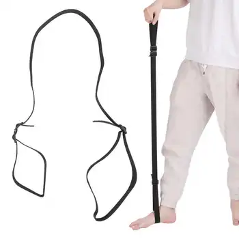 Помощен колан за вдигане на краката е Мека, еластична лента за възстановяване на краката с линия за краката, колан за тренировка на крайници, за възрастни инвалиди