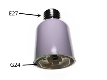 Преобразувател на притежателя на лампата E27-G24 E27 да се Превърне в адаптер лампи G24 E40 да се превърне в титуляр E27 замества в основата E40 замени в ОСНОВАТА на ЛАМПАТА E27