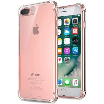 Прозрачен калъф за iPhone 8 Plus Crystal Soft TPU Прозрачен устойчив на удари калъф за телефон iPhone 7 Plus 6s Plus Plus 6 iPhone 5 6s 5s