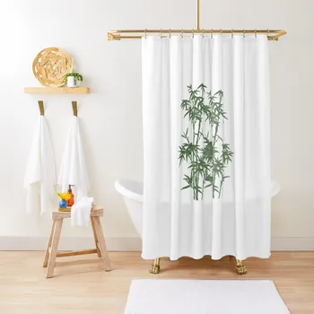Проста бамбук завеса за душ, комплекти завеса за душ за баня, водоустойчив завеса за душ и защита от мухъл