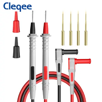Серия Cleqee P1505B, двуслойни силиконови мультиметрические сонди, 4 мм конектор тип 