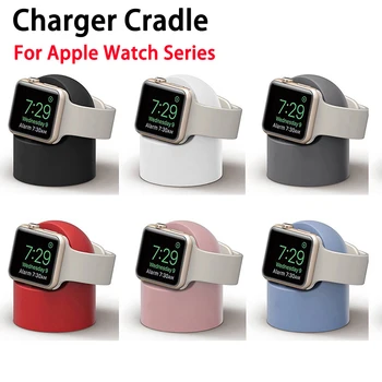 Силиконова поставка за зарядно устройство, зарядно устройство, безжична поставка за зарядно устройство, зарядно за монтиране на стена за Apple Watch Ultra 49 мм/зарядно устройство ще захранване на база за часа на Apple iWatch 8 7