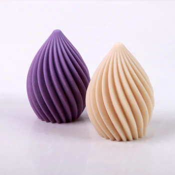 Силиконова форма за свещи 3D круша, абстрактна форма за леене на ароматни свещи, спирала, форма за производството на сапун, восъчни форми от ръчно изработени арт декор