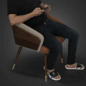 Скандинавски модерен минималистичен Стол за хранене Луксозно Външно Стол Висококачествени Столове за чакане на Удобни Silla Plegable Decoration