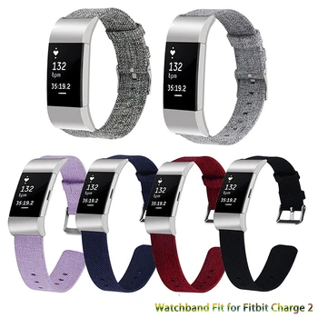 Сплетен Найлонов Ремък за Часа Fitbit Charge2 Смарт Гривна, Каишка За Fitbit Charge 2, Разменени Платно каишка Гривна