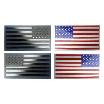 Стикер с американския флаг на САЩ, етикети с метална релефна за мъже и жени, слънчеви