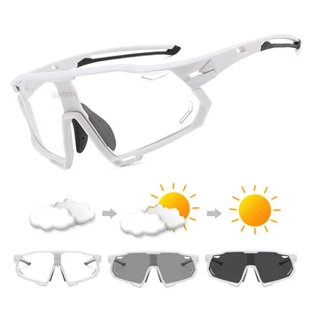 Суперидные фотохромичните слънчеви очила за бягане и Колоездене, Ветроупорен очила за планински велосипед, мъжки, Женски, анти-UV, МТВ велосипед очила