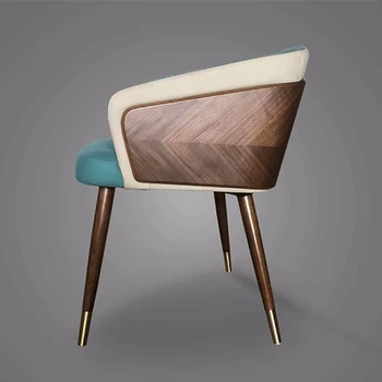 Трапезария стол в скандинавски минималистичном стил, луксозно дизайнерско кресло, Модерни и качествени столове за почивка, Удобни Muebles Hogar Home Decoration