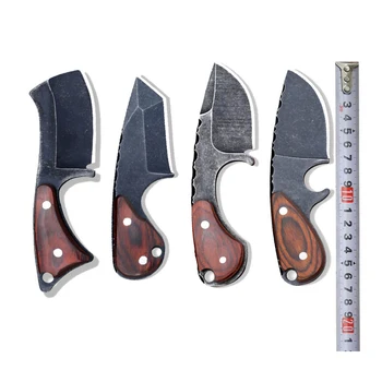Уличен тактически нож от стомана 420 EDC висока твърдост, джобен нож за оцеляване в полеви условия, джобен нож за къмпинг, мини-дървени ловни кухненски ножове Csgo
