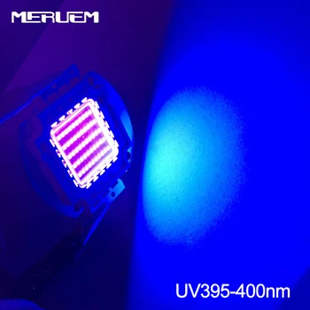 Ултравиолетовите лилаво led uv лампи с ламповыми чипове 395нм-400нм 30 W висока мощност