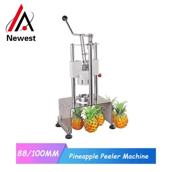 Универсална машина за почистване на ананас от кората и семената, устройство за теглене на ядро с плодове, белачка, устройство за нарязване на изпарения, за бизнес