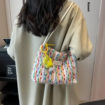 Универсални дамски чанти през рамо, за подмишниците, луксозна чанта с голям капацитет, новост 2023, висококачествена чанта-тоут, луксозна мода