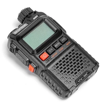 Уоки-токита BF-UV-3R, акумулаторна батерия, микрофон, Двупосочна радио, двойна лента VHF/UHF 136-174/400-520 Mhz T84C