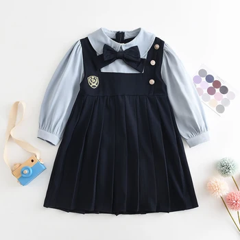 Училищни униформи Melario за момичета, нови ежедневни модерни детски рокли за момичета, детски дизайнерски дрехи за момичета 2-7 години, ежедневна рокля за момичета