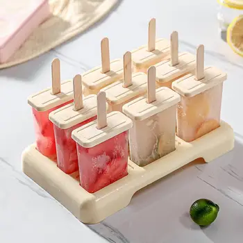 Форма за сладолед PVC с незалепващо вкус, Преносима форма за приготвяне на сладолед 