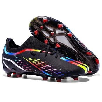 Футболни обувки за мъже, улични висококачествени дишащи футболни обувки с висок берцем за момчета, футболни спортни обувки TF/FG