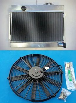 Хит на продажбите 3-ВГРАДЕН алуминиев радиатор и вентилатор от сплав за DATSUN 1600 MANUAL MT Inch Thermo High Performance