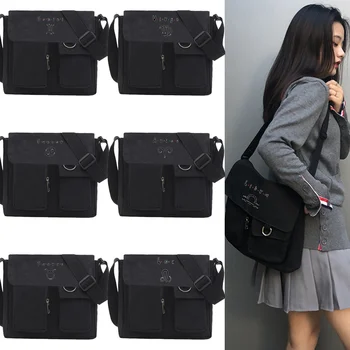 Холщовые Чанти, Чанта през рамо, чанти през рамо с голям капацитет за момичета, мъжки чанти-месинджър в стил харадзюку, студентски, училищни чанти, чанта