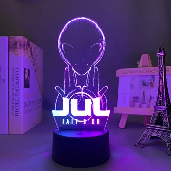 Цветна аниме два цвята лампа Julien Mari за декор на детска спални, подарък за рожден Ден времена Джула, двуцветен led нощна светлина