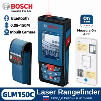 Цифров лазерен далекомер Bosch Bluetooth камера на 150 метра лазерен далекомер открит измервателен уред Tool GLM150C