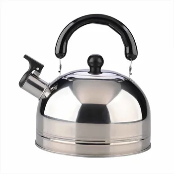 Чайник със свирка от неръждаема стомана 3Л, чайникът, печка, котлони, газови печки, Къмпинг