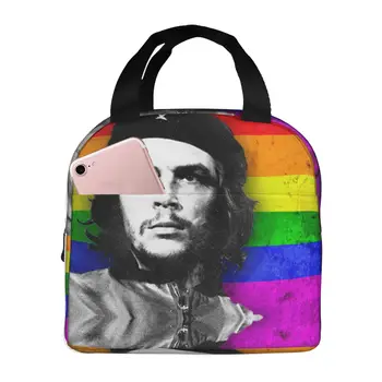 Чанта за обяд Che Guevara Cuba, Изолиран Обяд-бокс, Чанта-хладилник с Преден джоб за Жени, Мъже и деца