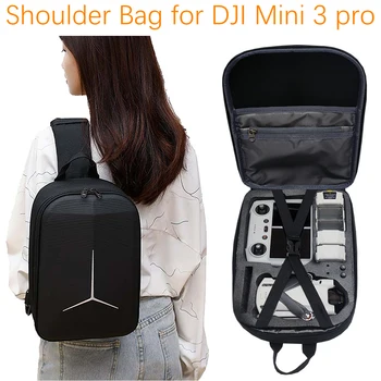 Чанта през рамо за Dji Mini Pro 3, водоустойчив калъф за дистанционно управление DJI RC, компактна чанта за аксесоари