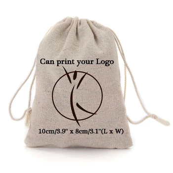 Чанти и калъфи за бижута с индивидуално лого, Малък подарък пакет, опаковка от 100 кутии, персонални печат на лого сватбената фирмата или името на магазин