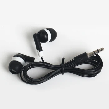 Черни Цветни Слушалки в ушите 3,5 мм, Жичен стерео слушалки Без Микрофон за Телефон Xiaomi Huawei Samsung За Училището Подарък в Музея