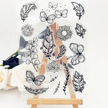 Шаблон за изготвяне на Прозрачни за многократна употреба Мультиформный Ръчен печат за сметка печат във формата на пеперуда, формата за релеф за стенен изкуство
