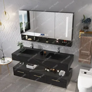 Шкаф за баня, Обща Баня, Шкаф за мивка, Модерен минималистичен мивка, Хотел