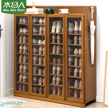 Шкаф за обувки, рафтове за съхранение, домашен модерен, голям капацитет, по-прост, компактен, ултра-шкаф за съхранение на обувки на балкона