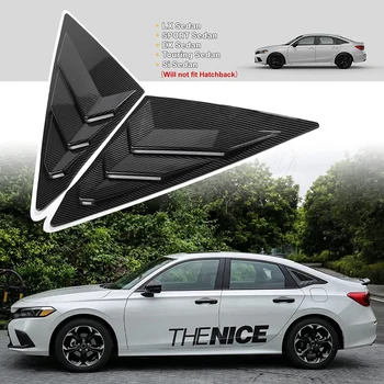 Щори на Задните Странични Стъкла Триъгълни Прозорци, Щори За Honda Civic Седан 11Th 2022 2023 - ABS