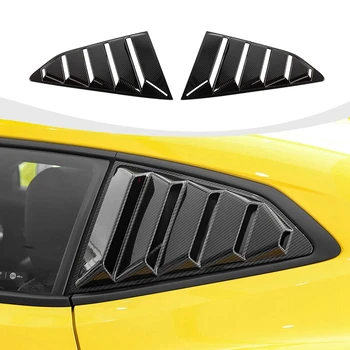 Щори на странично стъкло ABS за Chevrolet Camaro 2017-2023 Аксесоари за щори на стъкло, ABS, изработени от въглеродни влакна