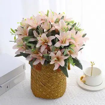 Ярки изкуствени цветя, Не е нужно да се полива, Елегантни имитированные флорални декорации за маса, изкуствени цветя, Sayuri