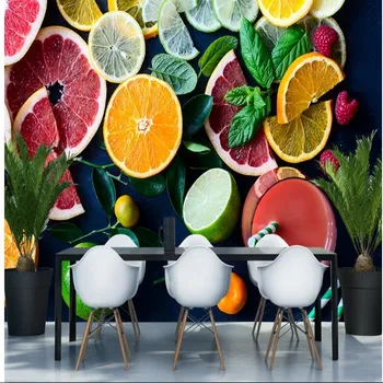 мащабни стенописи wellyu по поръчка, цветни пресни плодове с висока разделителна способност, супермаркет, плодов магазин, ресторант, тапети за стени