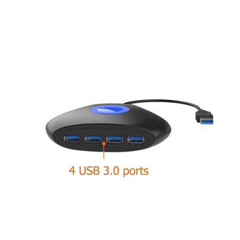 многофункционален сплитер 4 в 1 USB 3.0 хъб, Високоскоростен пренос на данни с 4 порта USB хъб