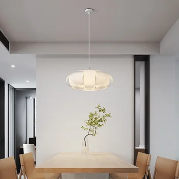 модерни таван, висящи лампи геометричен окачен лампа, кръгла подвесная лампа в желязна клетка картонена лампа за трапезария с кухненски лампа