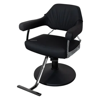съвременните леки Луксозни Кожени фризьорски столове за фризьорски салон с въртяща се облегалка, салонное стол, мебели за салон, коса стол Z