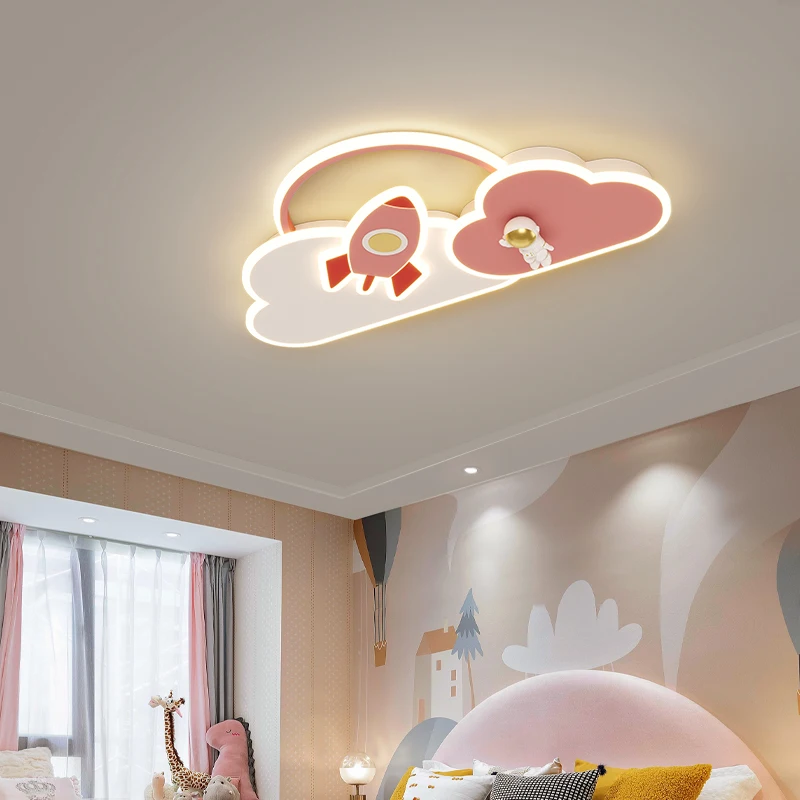 Модерни мультяшные облак, led плафониери за момичета, детска спалня, кабинет, розово/синьо тавана лампа за детска стая, стаята на принцесата