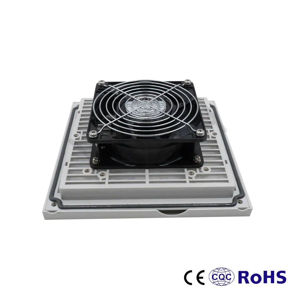 Охлаждащ вентилатор 12038 високоскоростен кондензатор на променлив ток 230-за вентилация 204*204 мм с метален капак FK9804.230