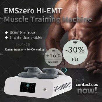 DLS-EMSLIM НЕО Стимулация на мускулите Emszero Нео Извайвам Machine Електромагнитна 15Tesla 2 Дръжки Машина за извайване на тялото