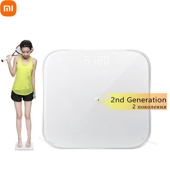 Xiaomi Smart Weighting Scale 2, съвместими с Bluetooth, MiFit APP Control, прецизна статистическа везни с led дисплей за фитнес и домакинство