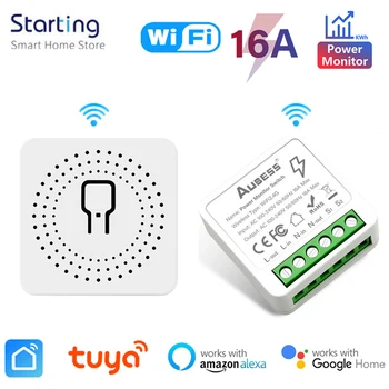 Преминете на Hristo 2gang Wifi САМ Smart Switch 10A/16A С гласови дистанционно управление Работи с Alexa И Google Home Yandex Алис